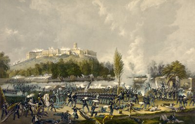 The Storming of Chapultepec, Sept. 13th, 1847 by American School